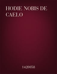 Hodie Nobis de Caelo SA choral sheet music cover Thumbnail